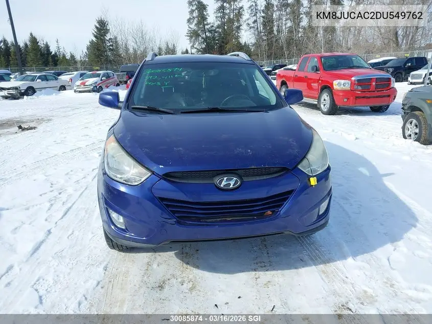 2013 Hyundai Tucson Gls/Limited VIN: KM8JUCAC2DU549762 Lot: 30085874