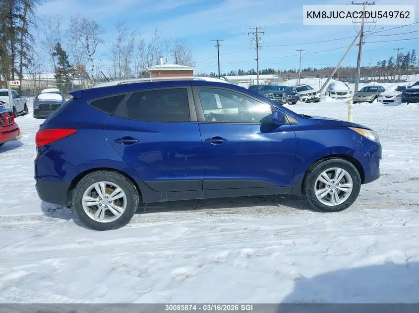2013 Hyundai Tucson Gls/Limited VIN: KM8JUCAC2DU549762 Lot: 30085874