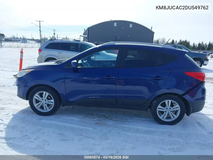 2013 Hyundai Tucson Gls/Limited VIN: KM8JUCAC2DU549762 Lot: 30085874