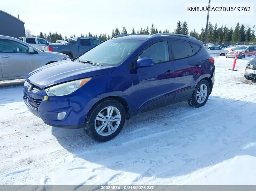 2013 Hyundai Tucson Gls/Limited VIN: KM8JUCAC2DU549762 Lot: 30085874