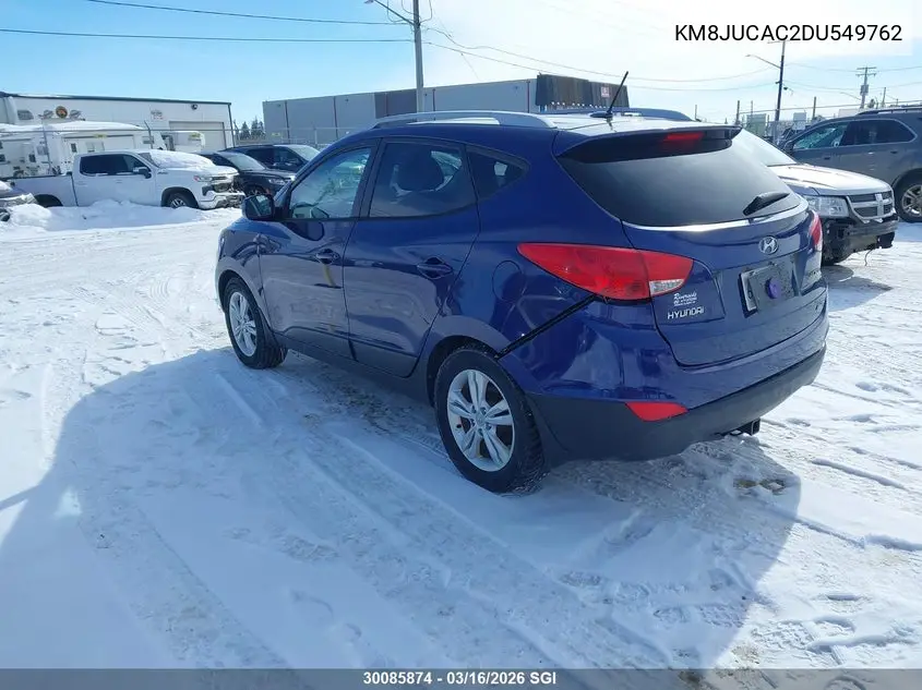 2013 Hyundai Tucson Gls/Limited VIN: KM8JUCAC2DU549762 Lot: 30085874