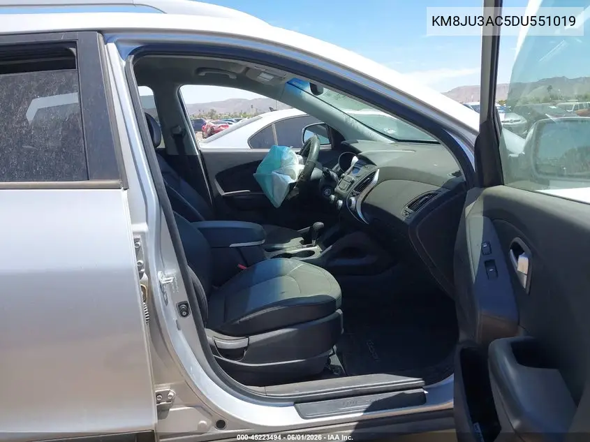 2013 Hyundai Tucson Gls VIN: KM8JU3AC5DU551019 Lot: 45223494