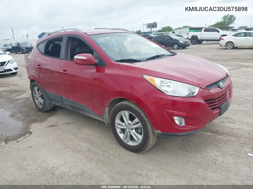 2013 Hyundai Tucson Gls VIN: KM8JUCAC3DU575898 Lot: 45299658
