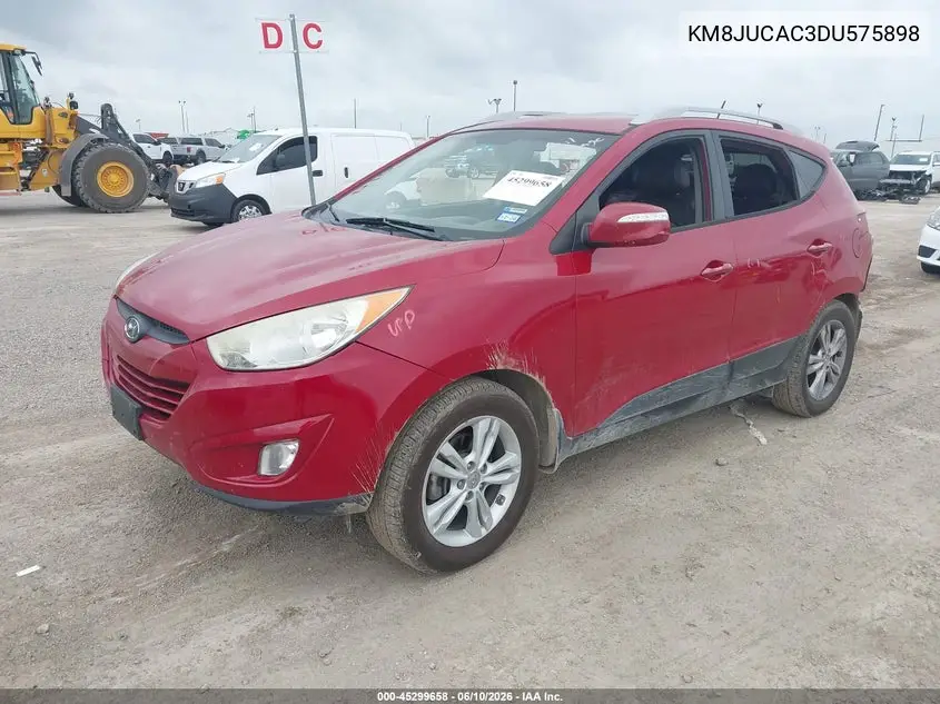 2013 Hyundai Tucson Gls VIN: KM8JUCAC3DU575898 Lot: 45299658