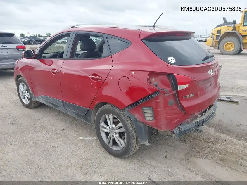 2013 Hyundai Tucson Gls VIN: KM8JUCAC3DU575898 Lot: 45299658