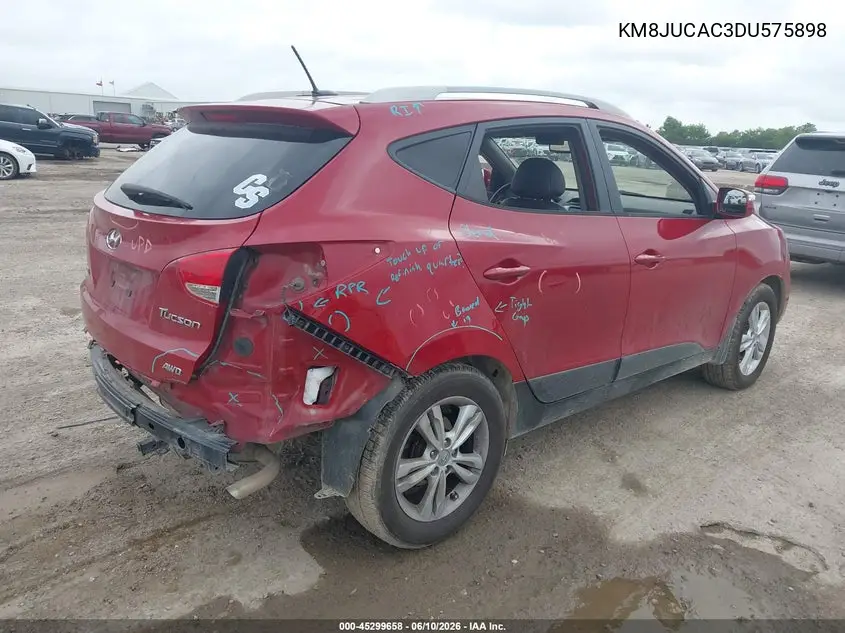 2013 Hyundai Tucson Gls VIN: KM8JUCAC3DU575898 Lot: 45299658