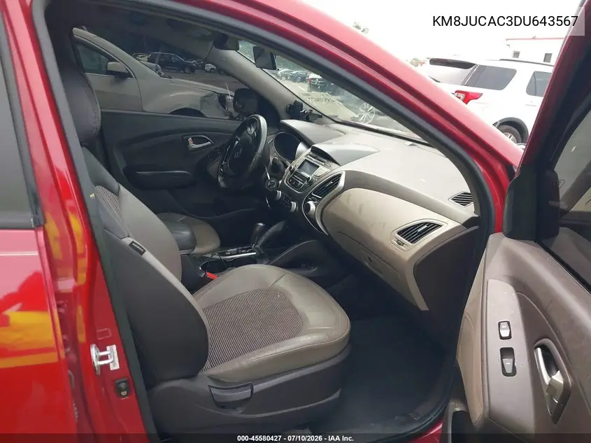 2013 Hyundai Tucson Gls VIN: KM8JUCAC3DU643567 Lot: 45580427