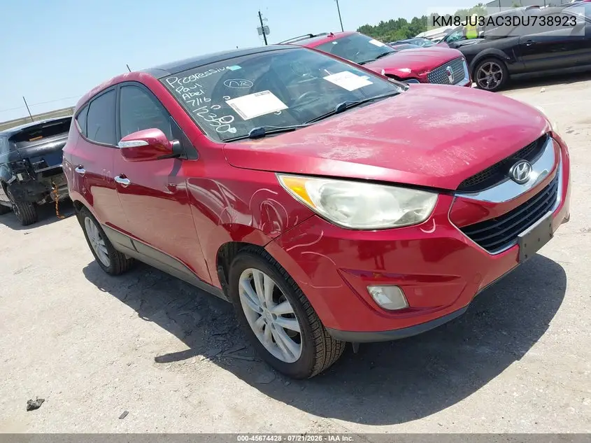 2013 Hyundai Tucson Limited VIN: KM8JU3AC3DU738923 Lot: 45674428