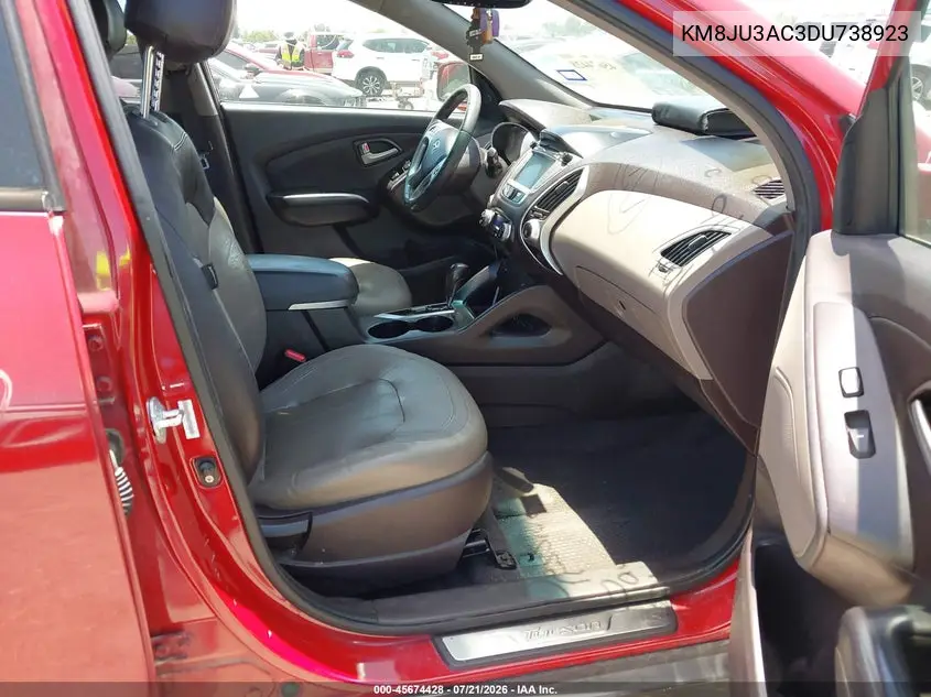 2013 Hyundai Tucson Limited VIN: KM8JU3AC3DU738923 Lot: 45674428