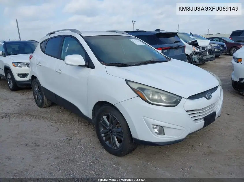 2015 Hyundai Tucson Se VIN: KM8JU3AGXFU069149 Lot: 45671882