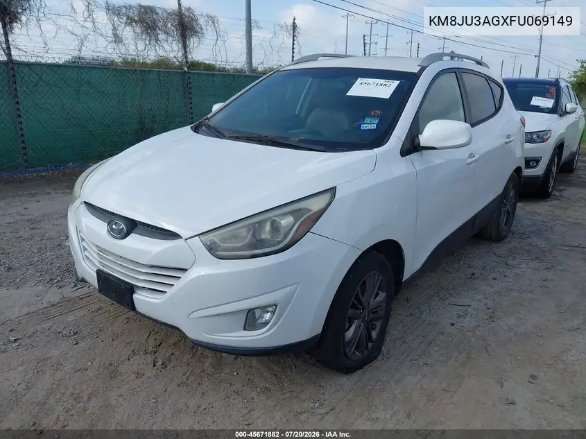 2015 Hyundai Tucson Se VIN: KM8JU3AGXFU069149 Lot: 45671882