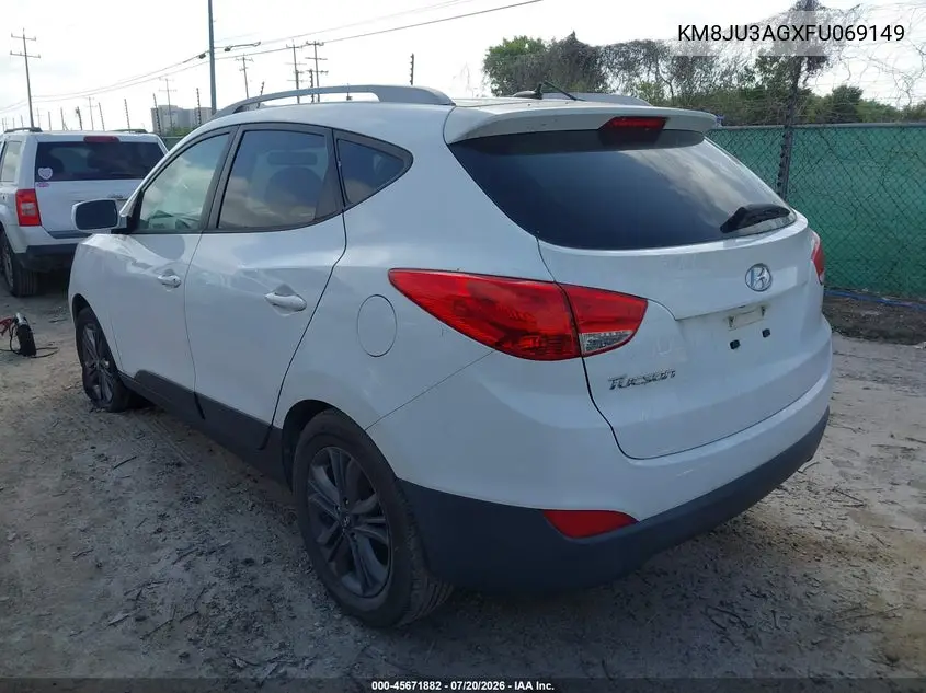 2015 Hyundai Tucson Se VIN: KM8JU3AGXFU069149 Lot: 45671882