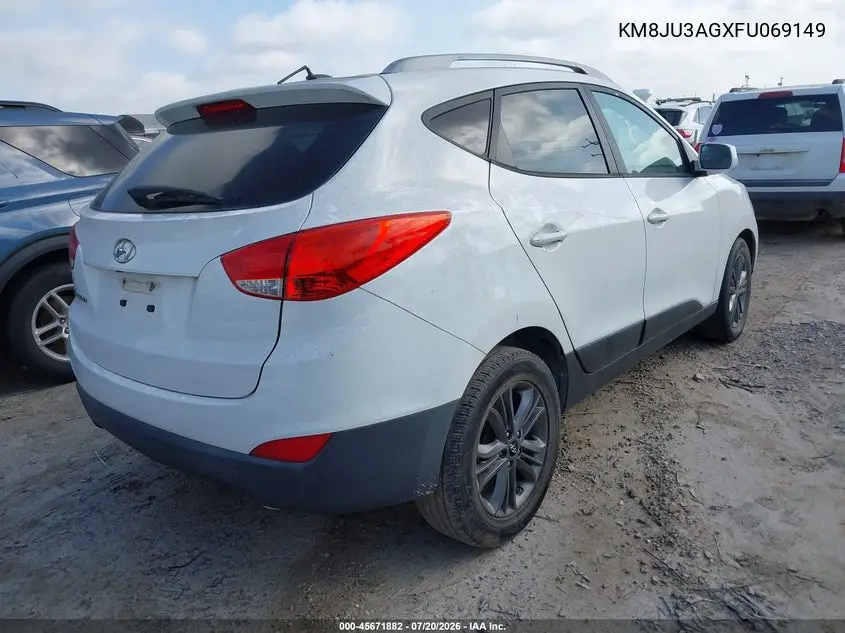 2015 Hyundai Tucson Se VIN: KM8JU3AGXFU069149 Lot: 45671882