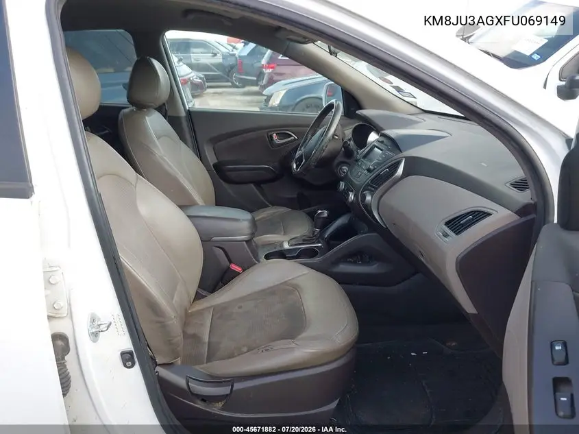 2015 Hyundai Tucson Se VIN: KM8JU3AGXFU069149 Lot: 45671882