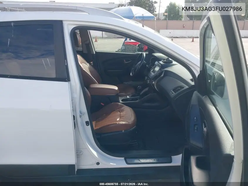 2015 Hyundai Tucson Limited VIN: KM8JU3AG3FU027986 Lot: 45686755