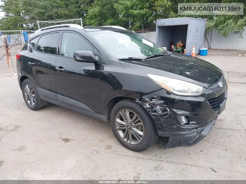 2015 Hyundai Tucson Se VIN: KM8JUCAG1FU113569 Lot: 45691603