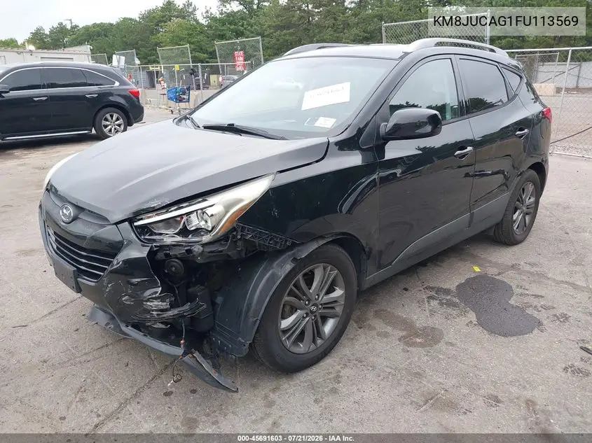2015 Hyundai Tucson Se VIN: KM8JUCAG1FU113569 Lot: 45691603