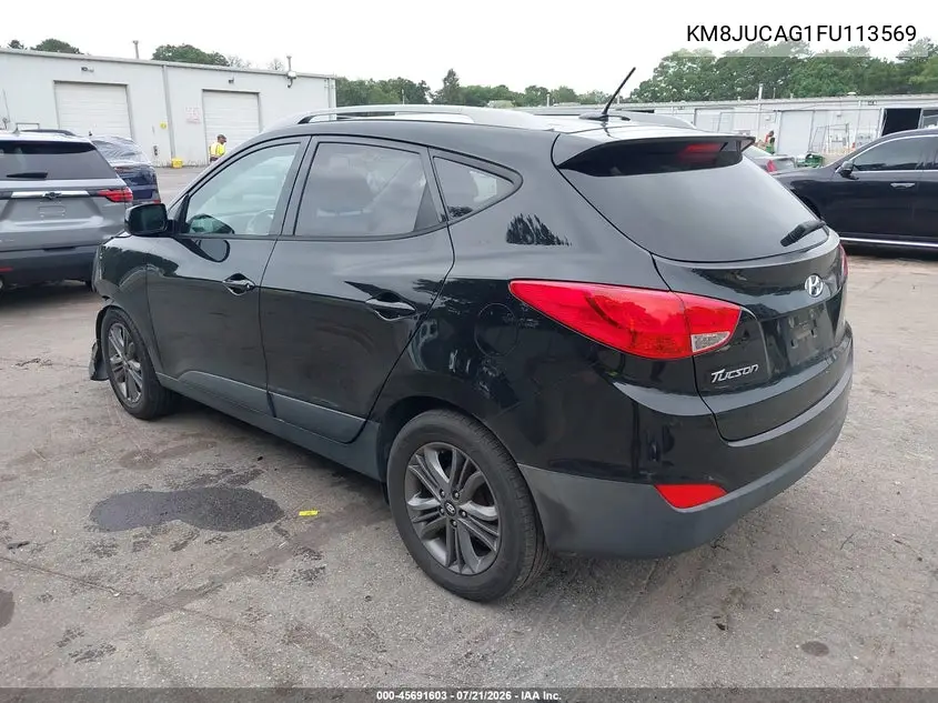 2015 Hyundai Tucson Se VIN: KM8JUCAG1FU113569 Lot: 45691603