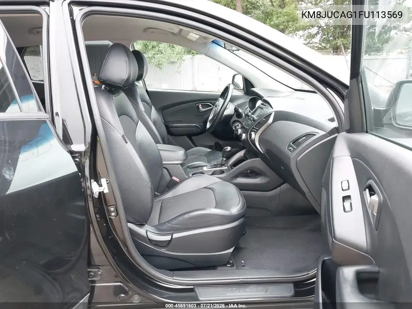 2015 Hyundai Tucson Se VIN: KM8JUCAG1FU113569 Lot: 45691603