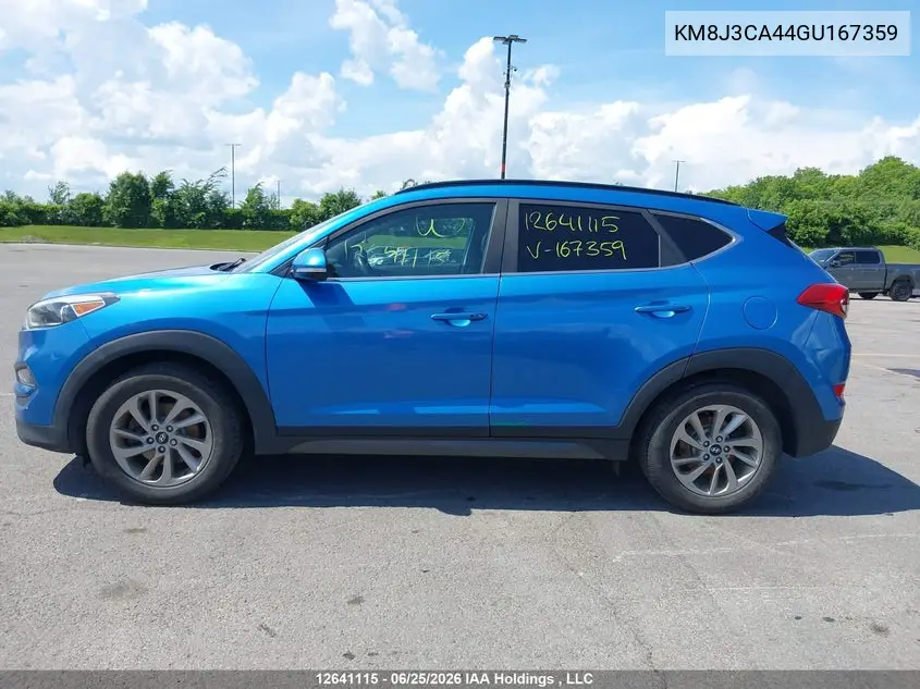 2016 Hyundai Tucson Luxury VIN: KM8J3CA44GU167359 Lot: 12641115x