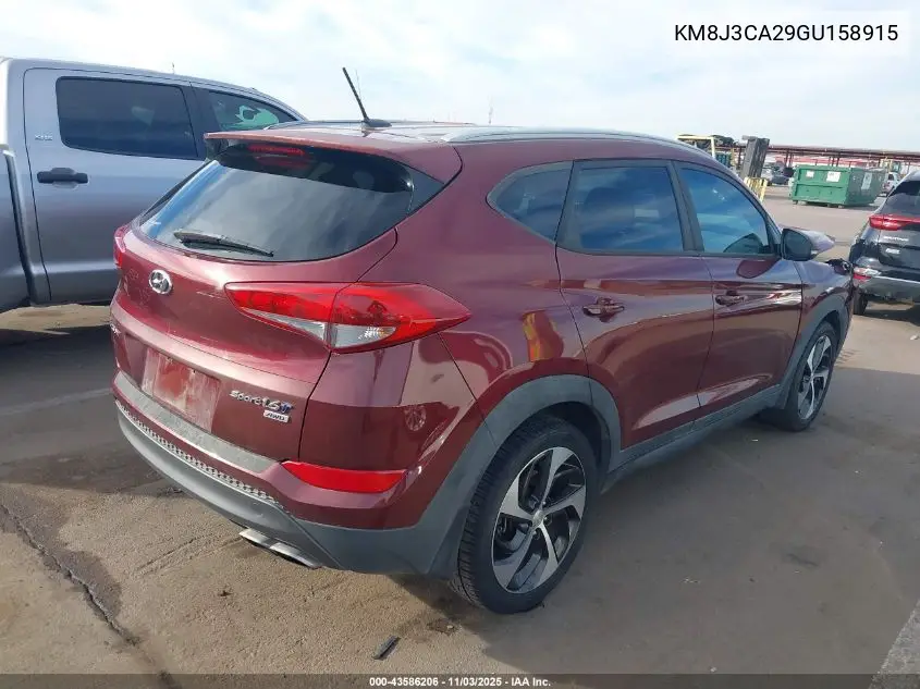 KM8J3CA29GU158915 2016 Hyundai Tucson Sport