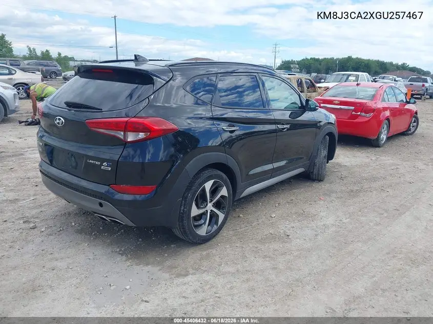 2016 Hyundai Tucson Limited VIN: KM8J3CA2XGU257467 Lot: 45406432