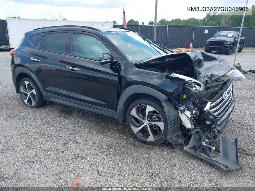 2016 Hyundai Tucson Limited VIN: KM8J33A27GU046906 Lot: 45548604