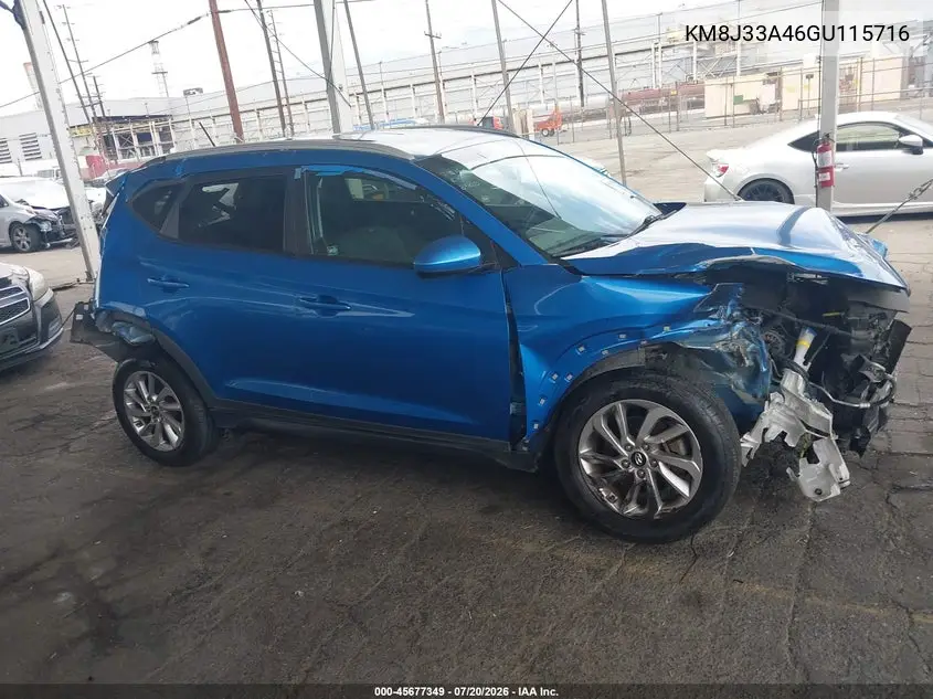 2016 Hyundai Tucson Se VIN: KM8J33A46GU115716 Lot: 45677349