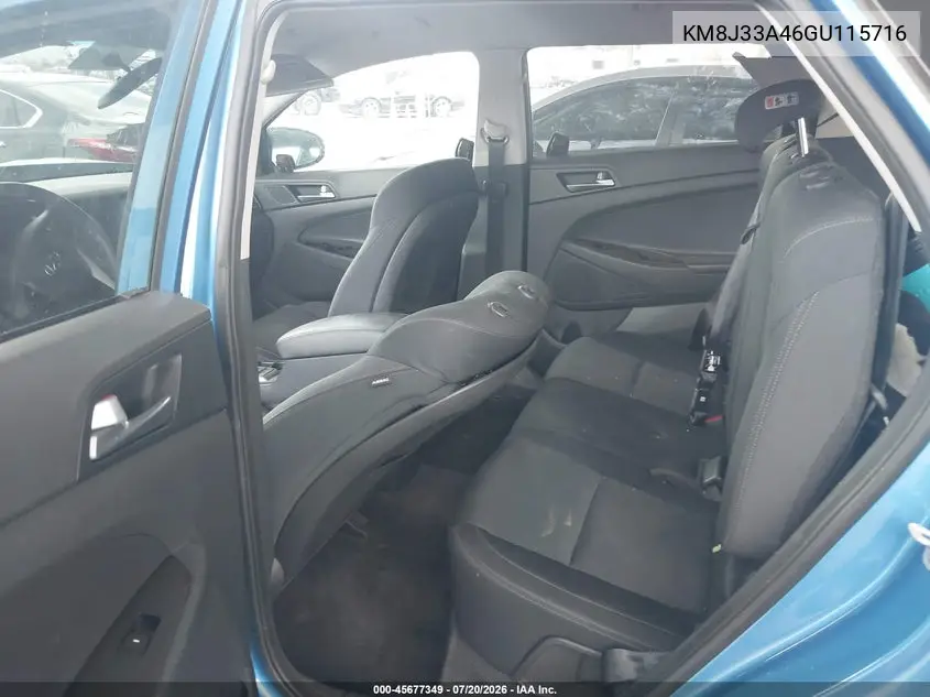 2016 Hyundai Tucson Se VIN: KM8J33A46GU115716 Lot: 45677349