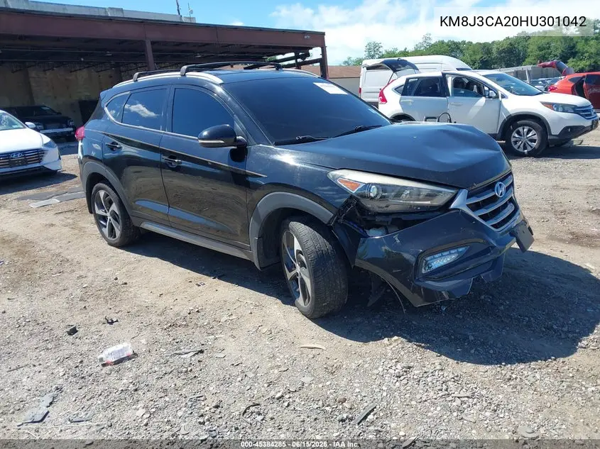2017 Hyundai Tucson Sport VIN: KM8J3CA20HU301042 Lot: 45384285