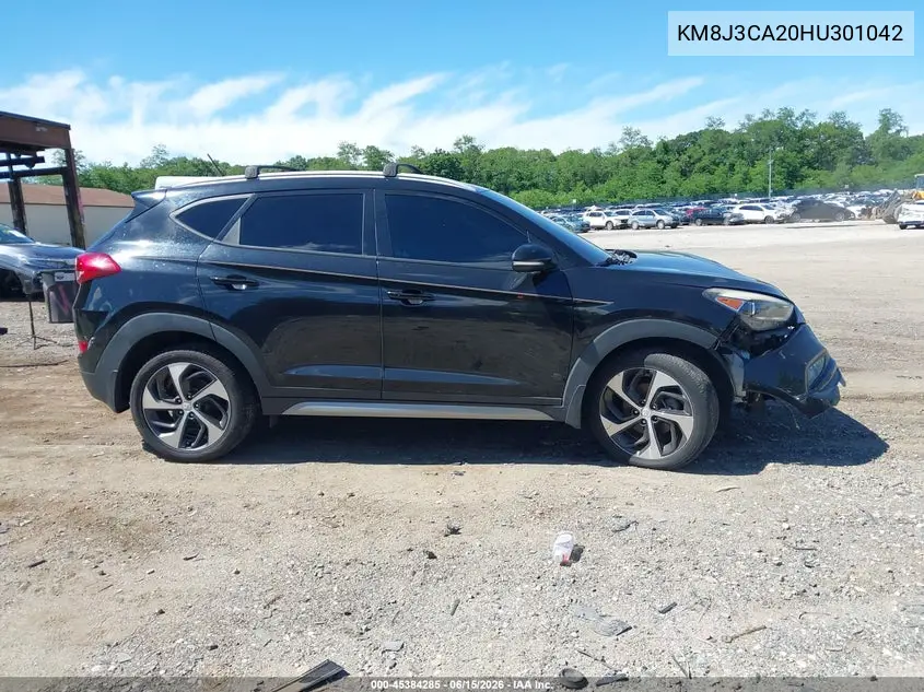 2017 Hyundai Tucson Sport VIN: KM8J3CA20HU301042 Lot: 45384285