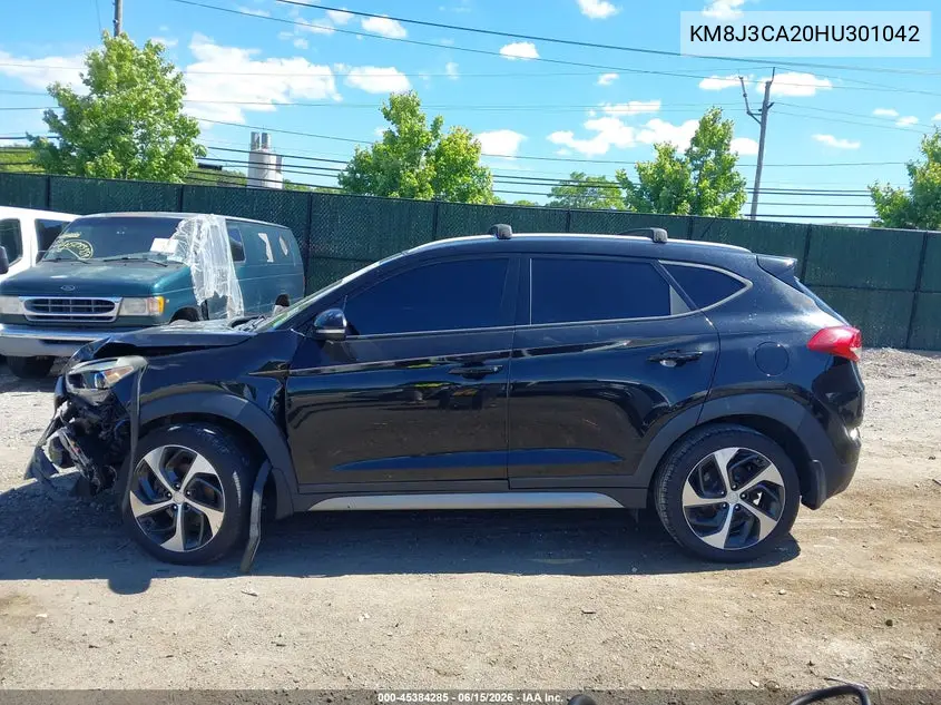 2017 Hyundai Tucson Sport VIN: KM8J3CA20HU301042 Lot: 45384285