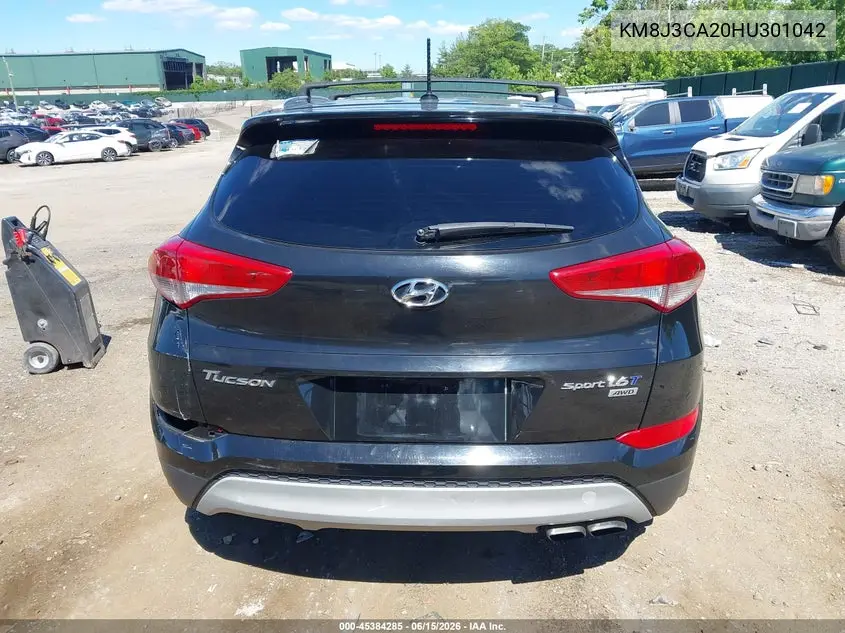 2017 Hyundai Tucson Sport VIN: KM8J3CA20HU301042 Lot: 45384285