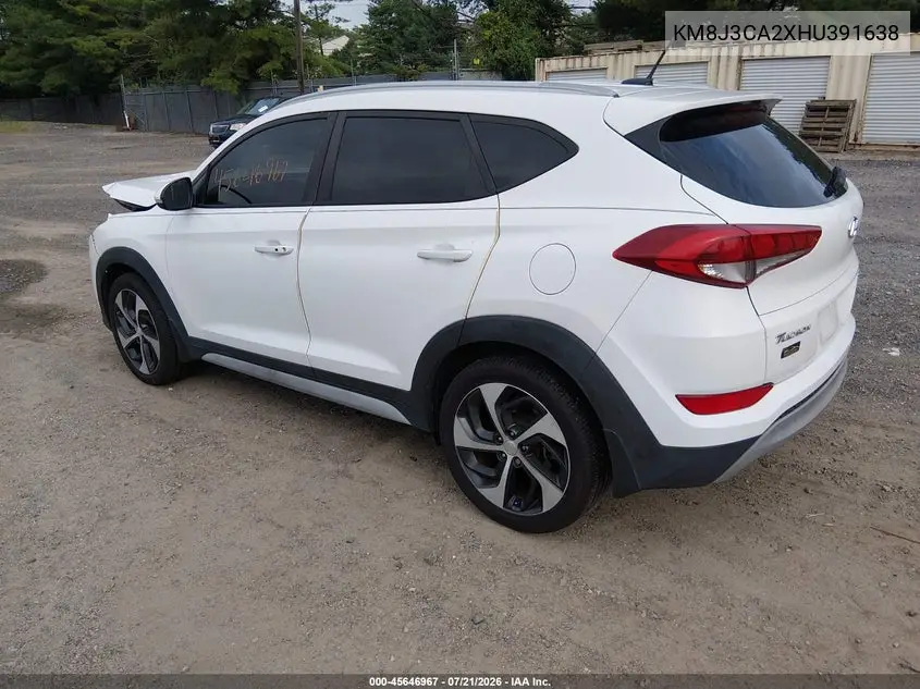 2017 Hyundai Tucson Sport VIN: KM8J3CA2XHU391638 Lot: 45646967