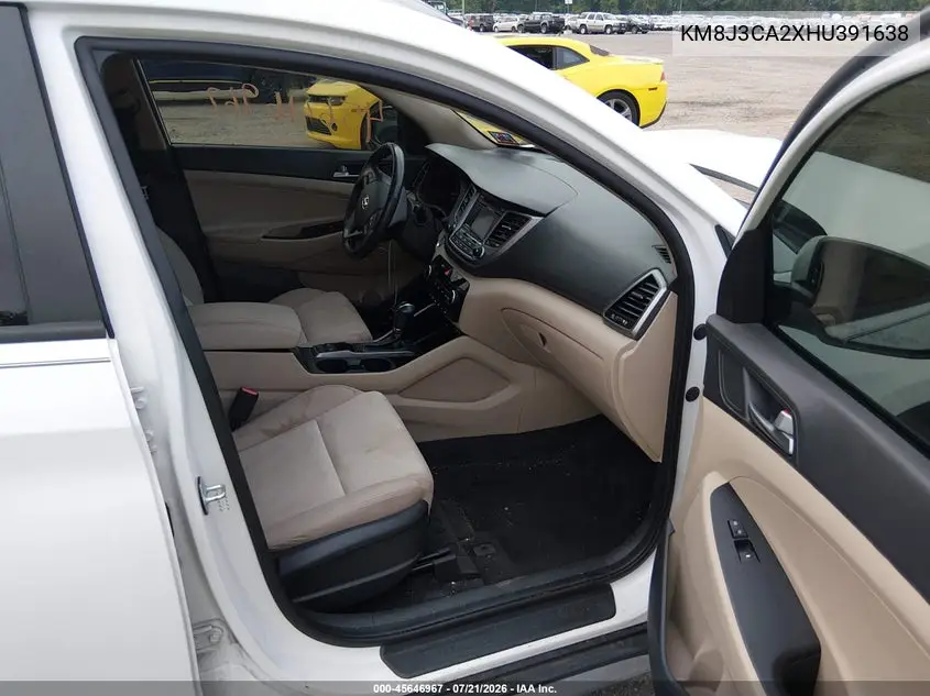 2017 Hyundai Tucson Sport VIN: KM8J3CA2XHU391638 Lot: 45646967