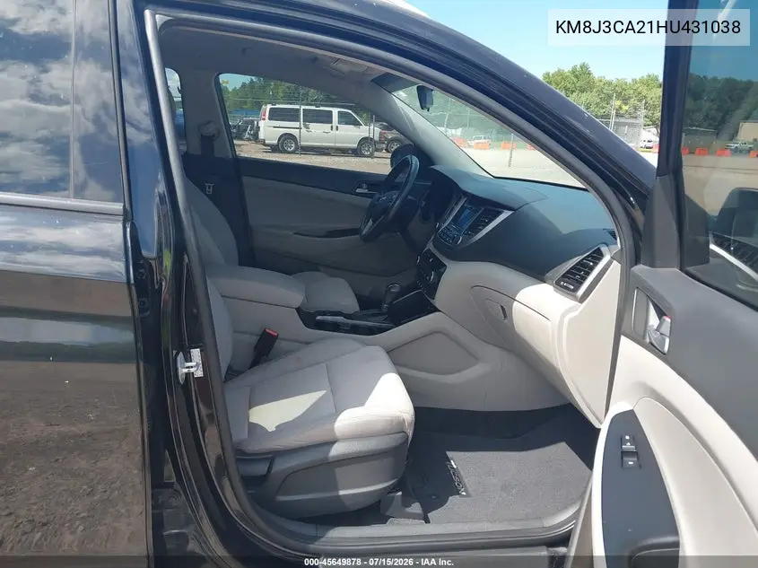 2017 Hyundai Tucson Sport VIN: KM8J3CA21HU431038 Lot: 45649878