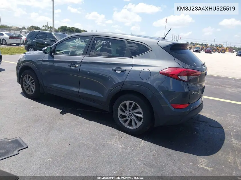 2017 Hyundai Tucson Se VIN: KM8J23A4XHU525519 Lot: 45687211