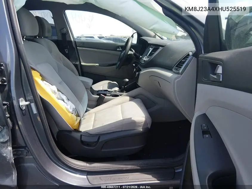 2017 Hyundai Tucson Se VIN: KM8J23A4XHU525519 Lot: 45687211