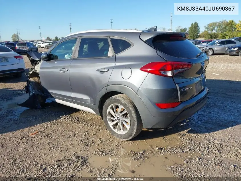 KM8J33A40JU690367 2018 Hyundai Tucson Sel