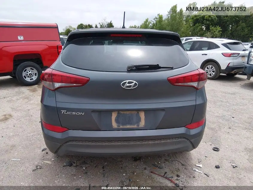 2018 Hyundai Tucson Se VIN: KM8J23A42JU673752 Lot: 45433255