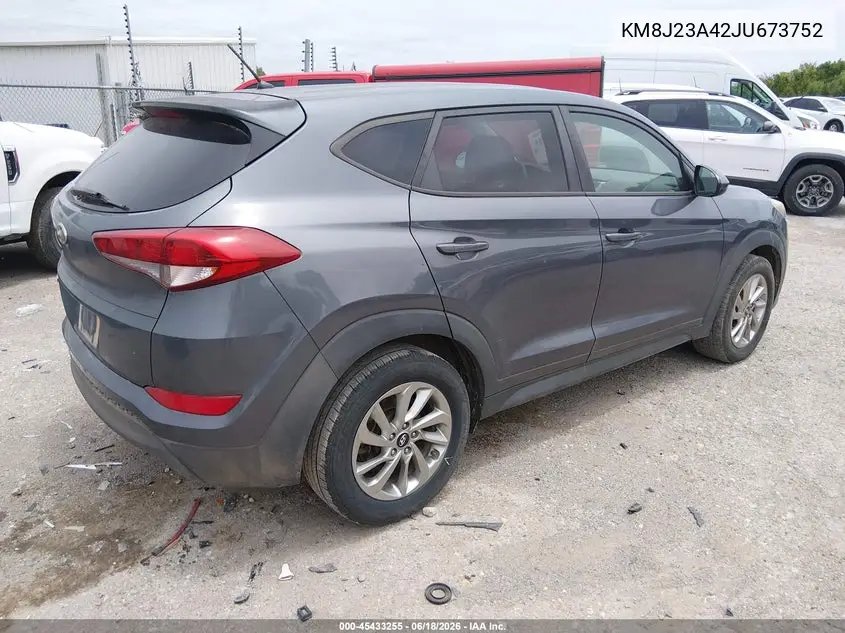 2018 Hyundai Tucson Se VIN: KM8J23A42JU673752 Lot: 45433255