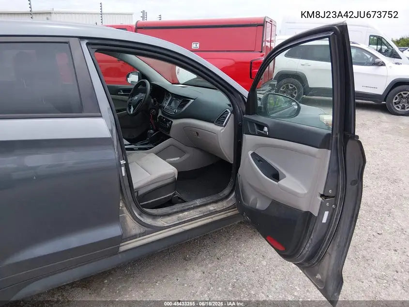 2018 Hyundai Tucson Se VIN: KM8J23A42JU673752 Lot: 45433255