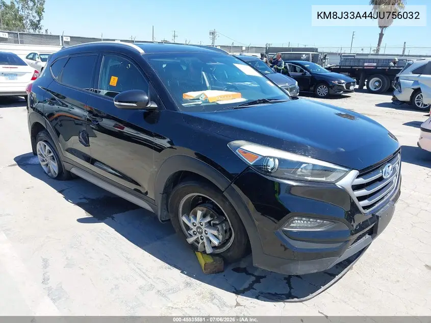 2018 Hyundai Tucson Sel Plus VIN: KM8J33A44JU756032 Lot: 45535581