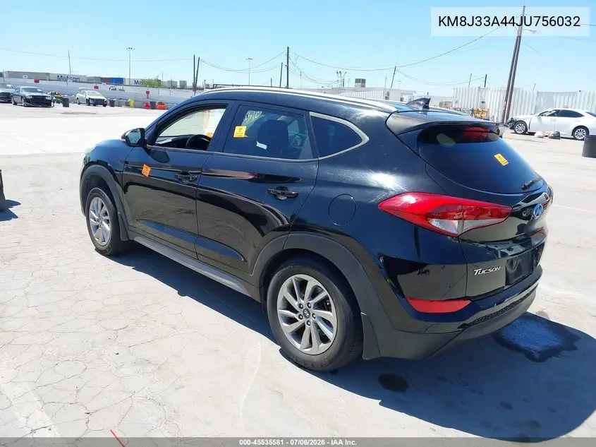 2018 Hyundai Tucson Sel Plus VIN: KM8J33A44JU756032 Lot: 45535581