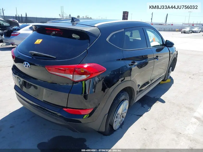 2018 Hyundai Tucson Sel Plus VIN: KM8J33A44JU756032 Lot: 45535581