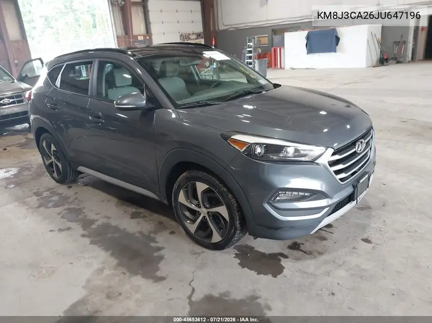 2018 Hyundai Tucson Value VIN: KM8J3CA26JU647196 Lot: 45653612