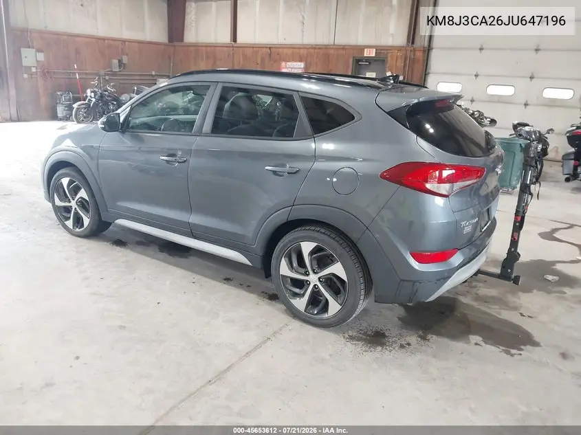 2018 Hyundai Tucson Value VIN: KM8J3CA26JU647196 Lot: 45653612