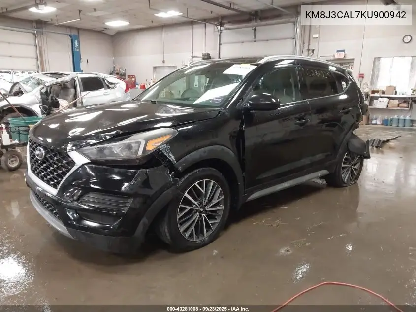 KM8J3CAL7KU900942 2019 Hyundai Tucson Sel