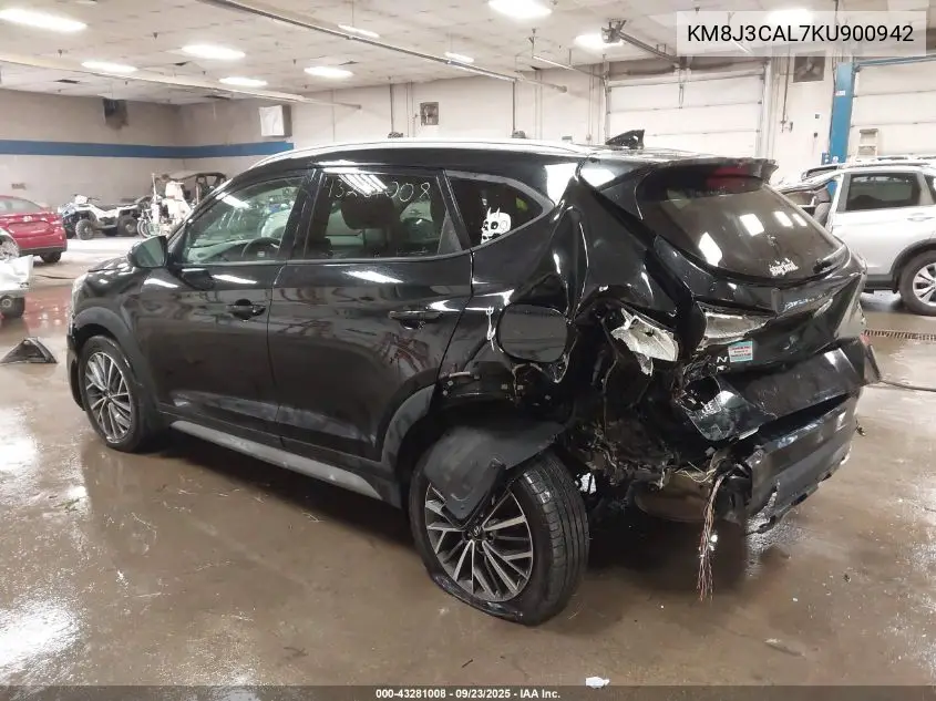 KM8J3CAL7KU900942 2019 Hyundai Tucson Sel