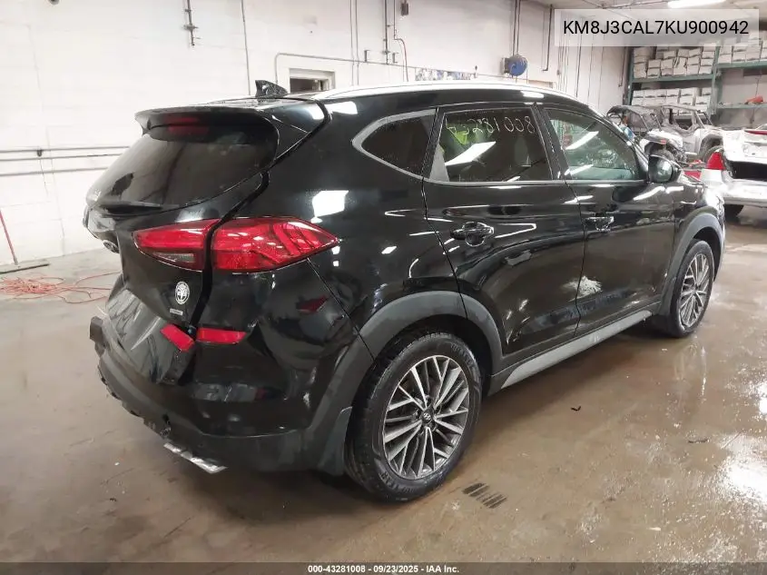 KM8J3CAL7KU900942 2019 Hyundai Tucson Sel